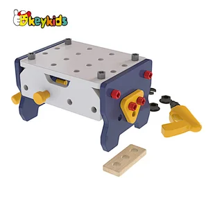 Montessori STEM Educational Pretend Play Construction Wooden Tool Toy with Box W03D206