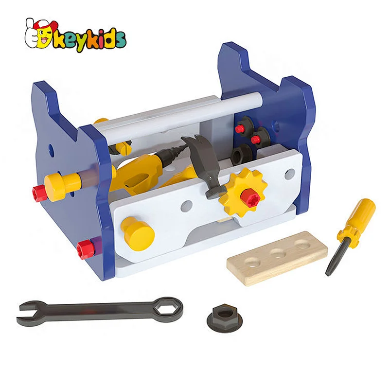 Montessori STEM Educational Pretend Play Construction Wooden Tool Toy with Box W03D206