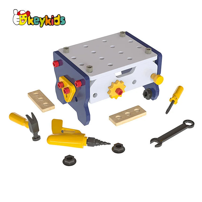 Montessori STEM Educational Pretend Play Construction Wooden Tool Toy with Box W03D206